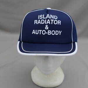 Vintage Screened Trucker Hat - Island Radiator and Auto Body - Adult Snapback